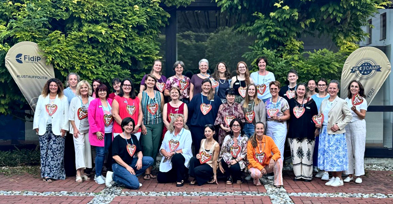 Die Teilnehmerinnen beim ersten FidiP-Bootcamp im September in Herrsching